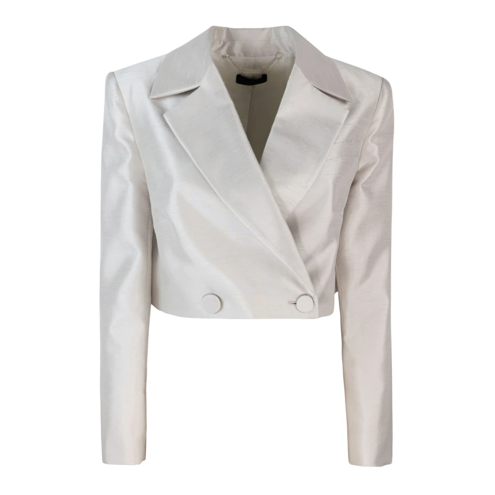 Liu Jo Grijze Blazer Jas Vrouwen Slim Fit Gray Dames