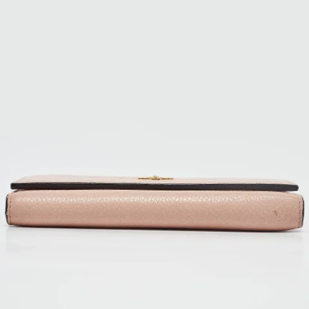 Gucci Vintage Pre-owned Leather wallets Pink Dames