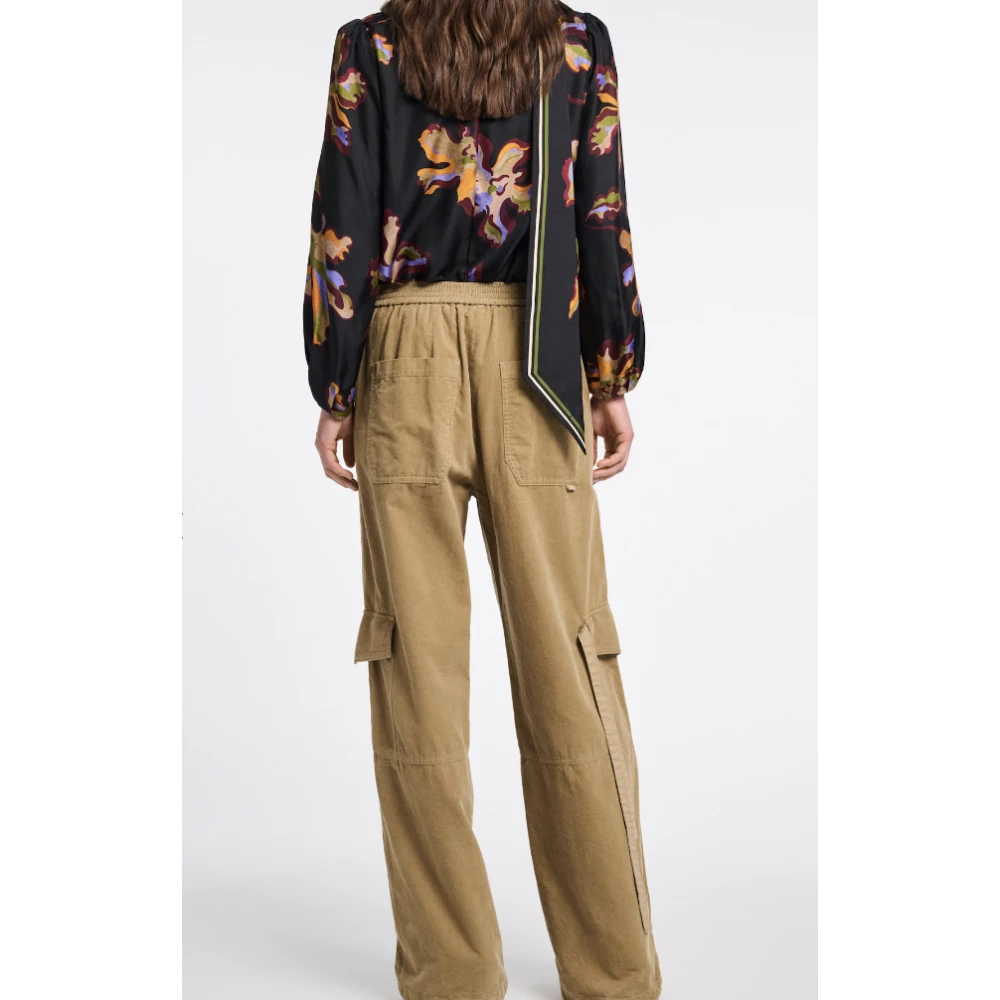 dorothee schumacher Bloemige verleidelijke blouse met asymmetrische kraag Multicolor Dames