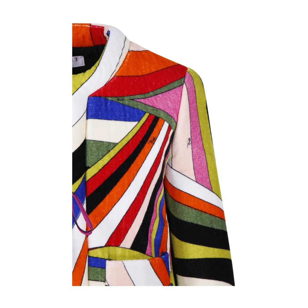 EMILIO PUCCI Blauw Fuchsia Jas Multicolor Dames