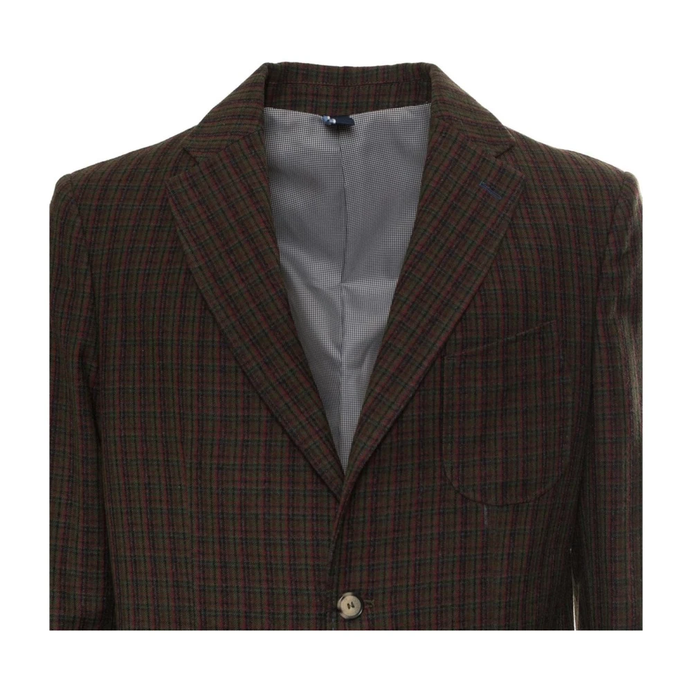 Harmont & Blaine Casual Bruin Geruit Jasje Brown Heren