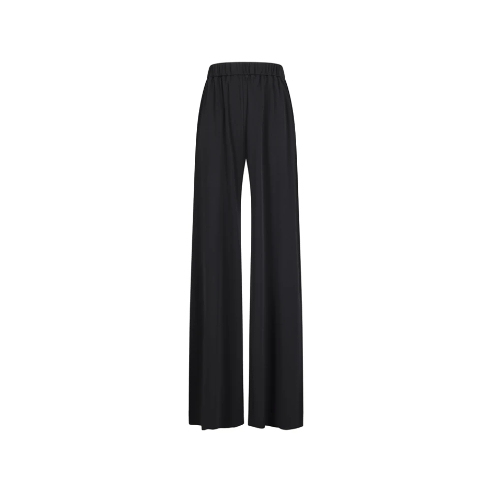Andamane Women's Black Lena Wide Trousers - Wide Trousers - M - Trousers