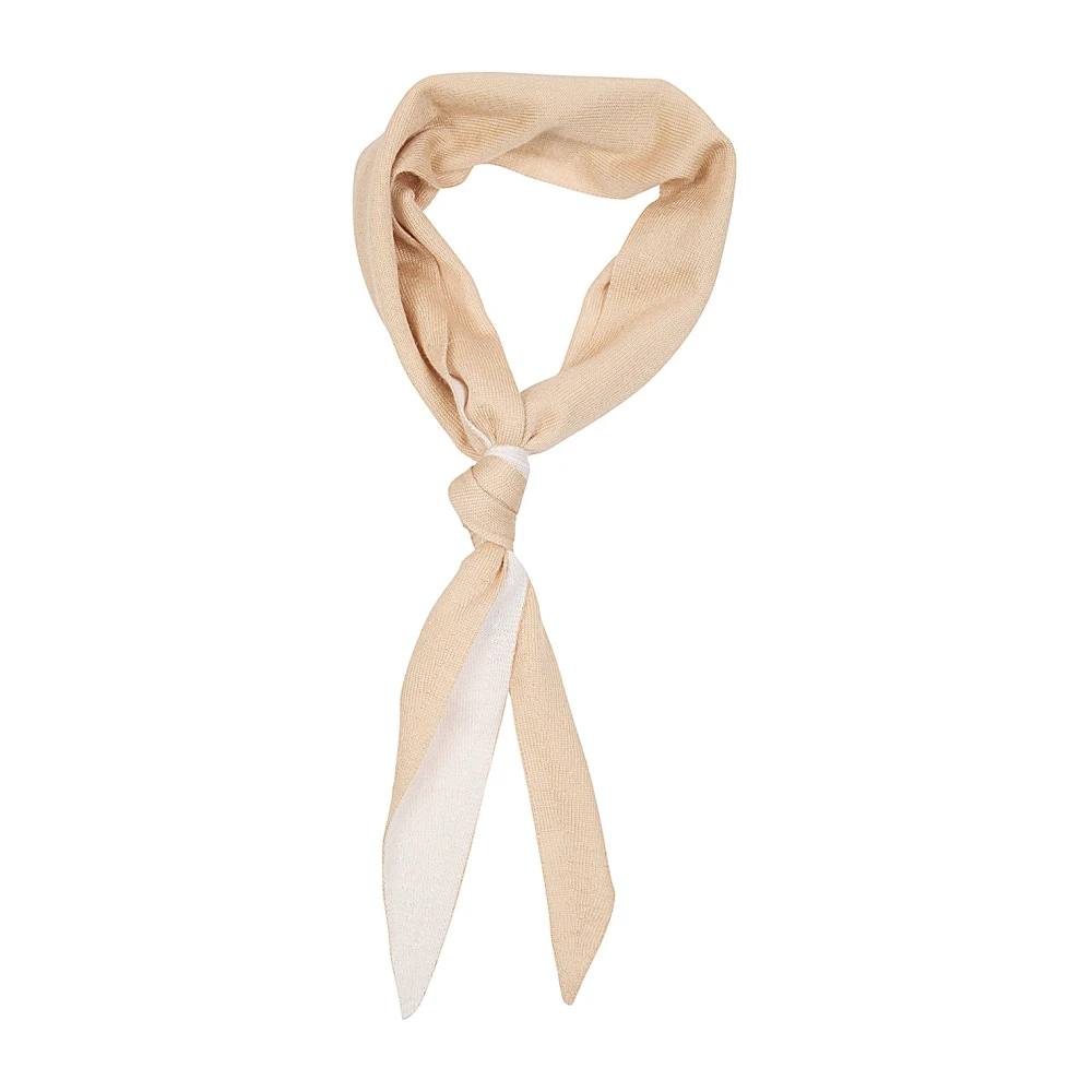 Eleventy Women's Beige Scarves, One Size, Cashmere Silk Knit Scarf
