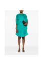 robe-vert-jade-a-manches-drapees
