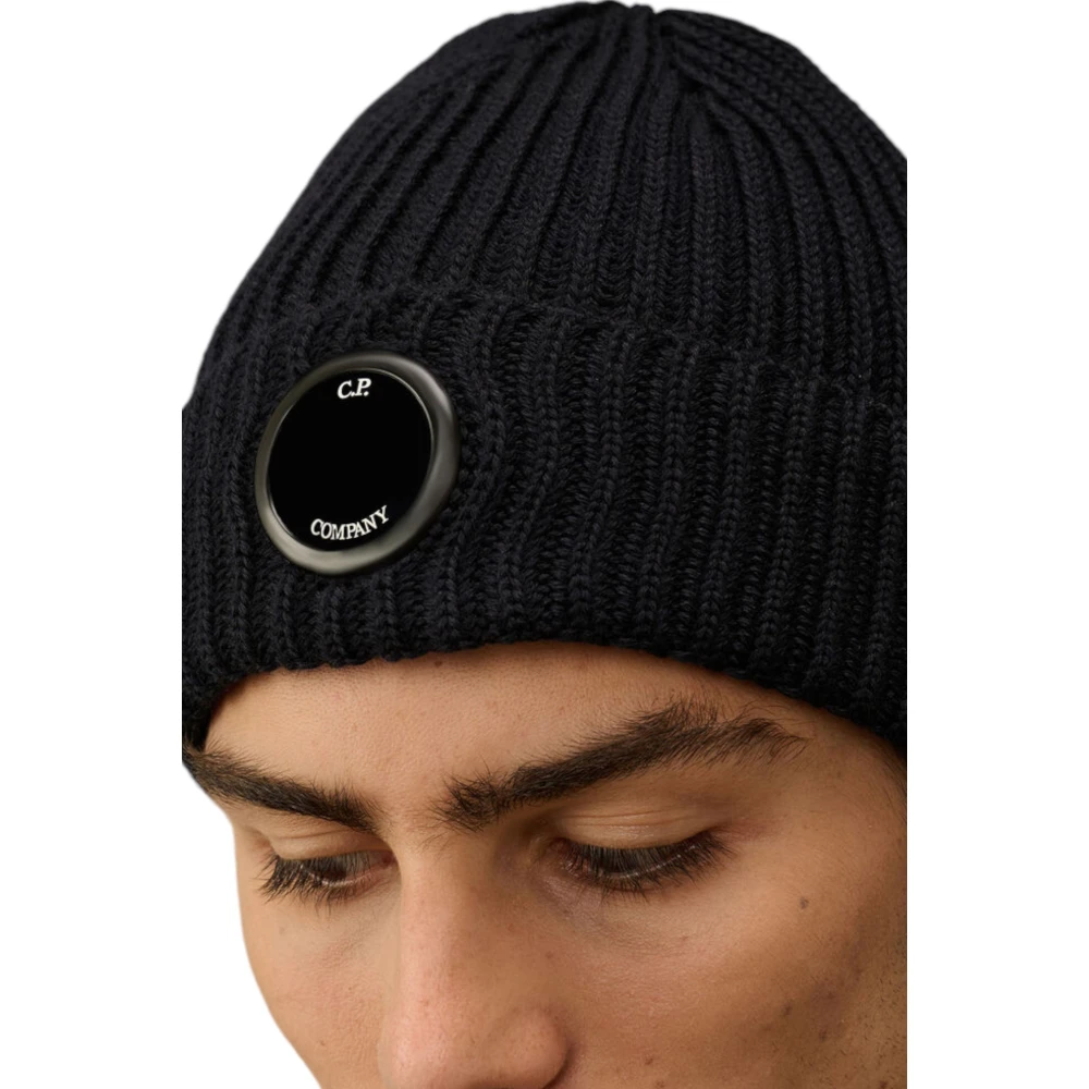 C.P. Company Lensmuts van extrafijne wol Black Heren