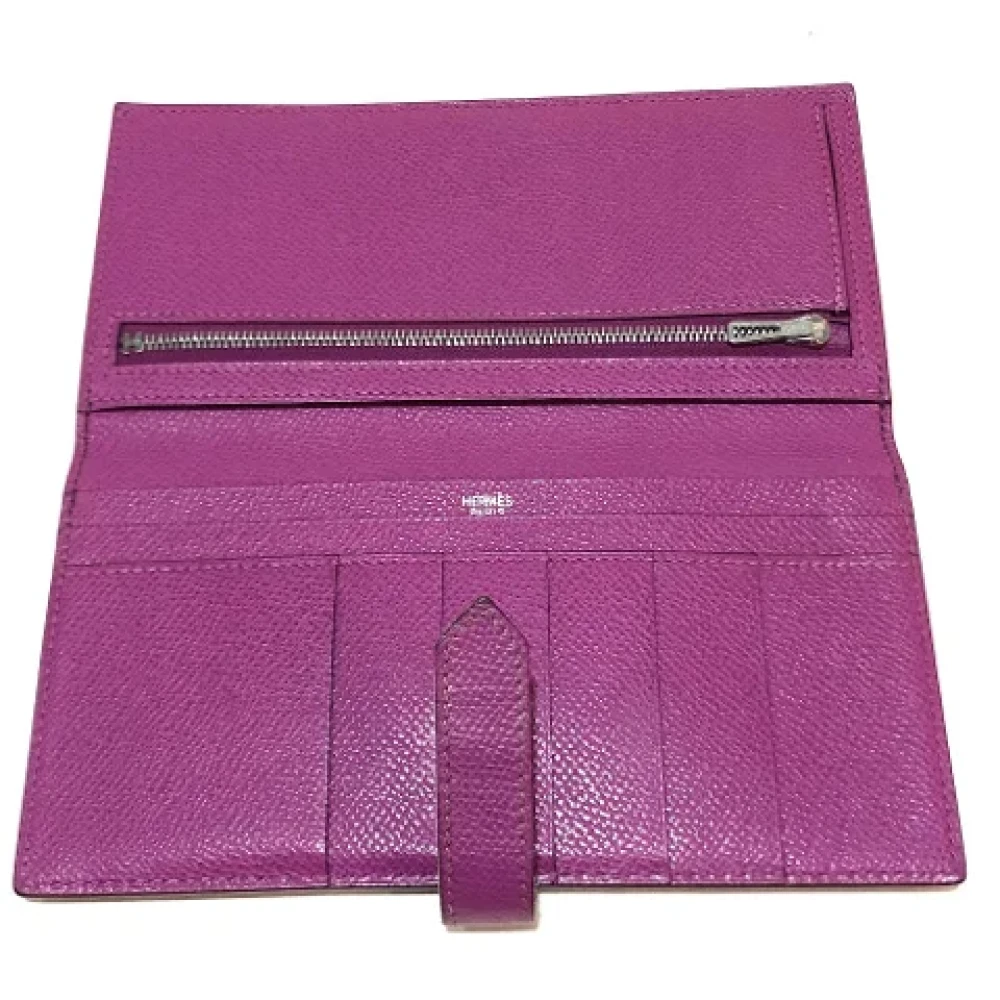 Hermès Vintage Pre-owned Leather wallets Pink Dames