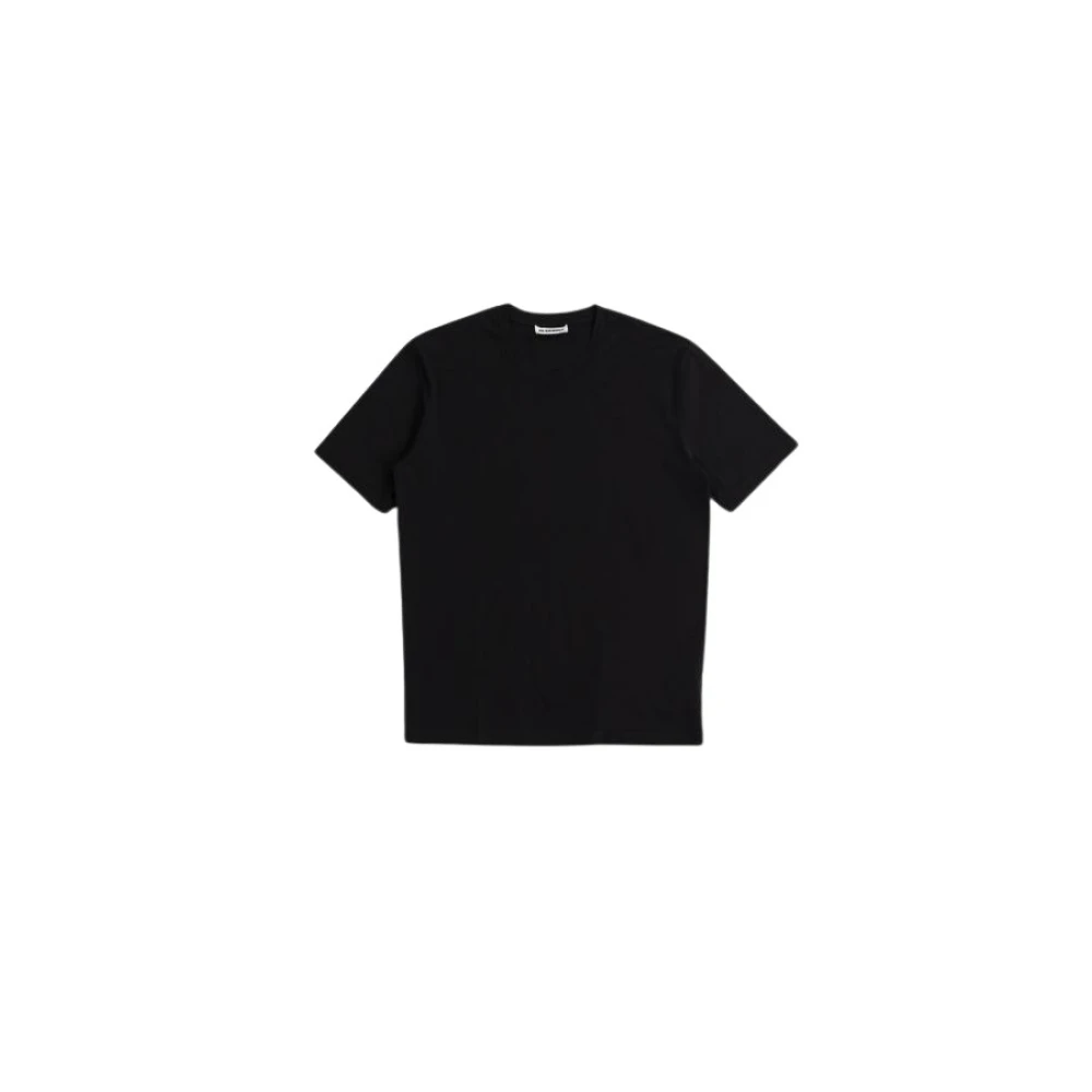 Jil Sander Zwart Katoenen T-shirt Ronde Kraag Black Heren