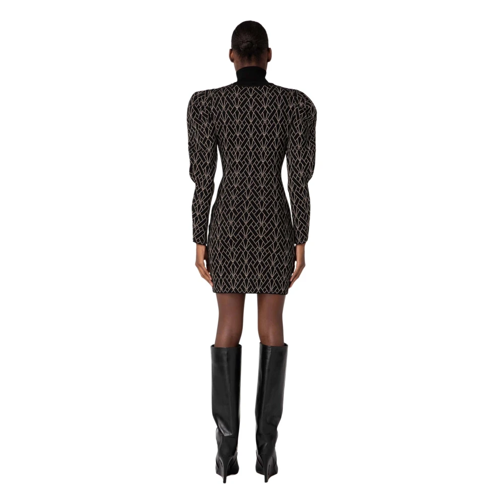 Elisabetta Franchi Zwarte jurken Black Dames