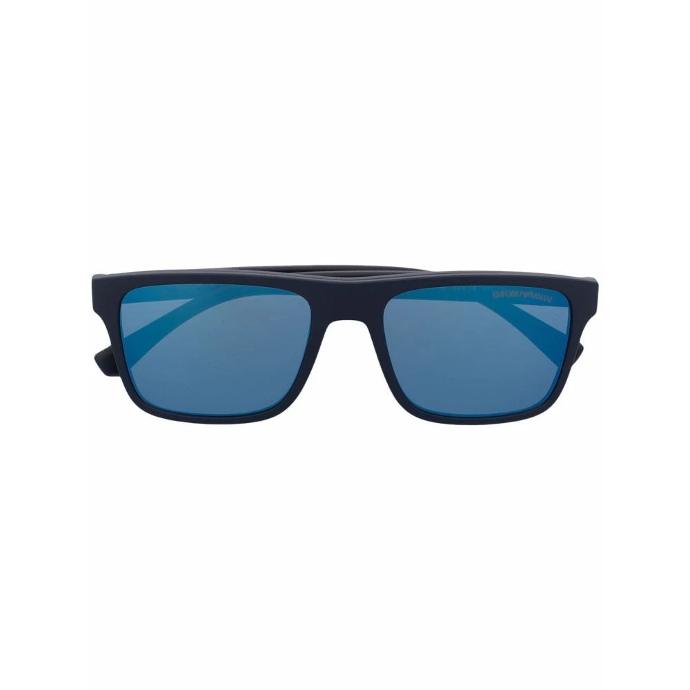 Emporio Armani Blauwe Clip Zonnebril Blue Heren