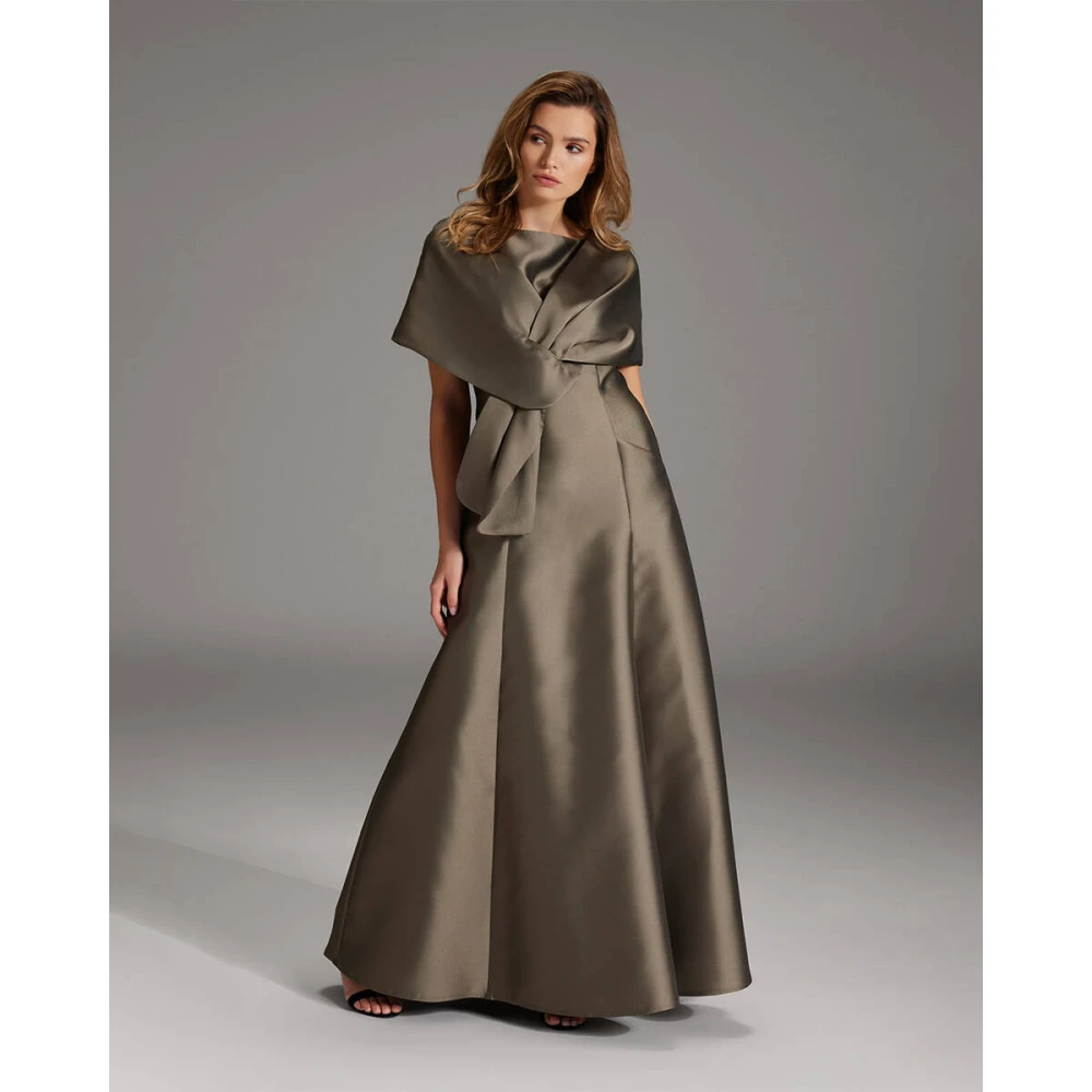 Swing Twill Shawl Brown Dames