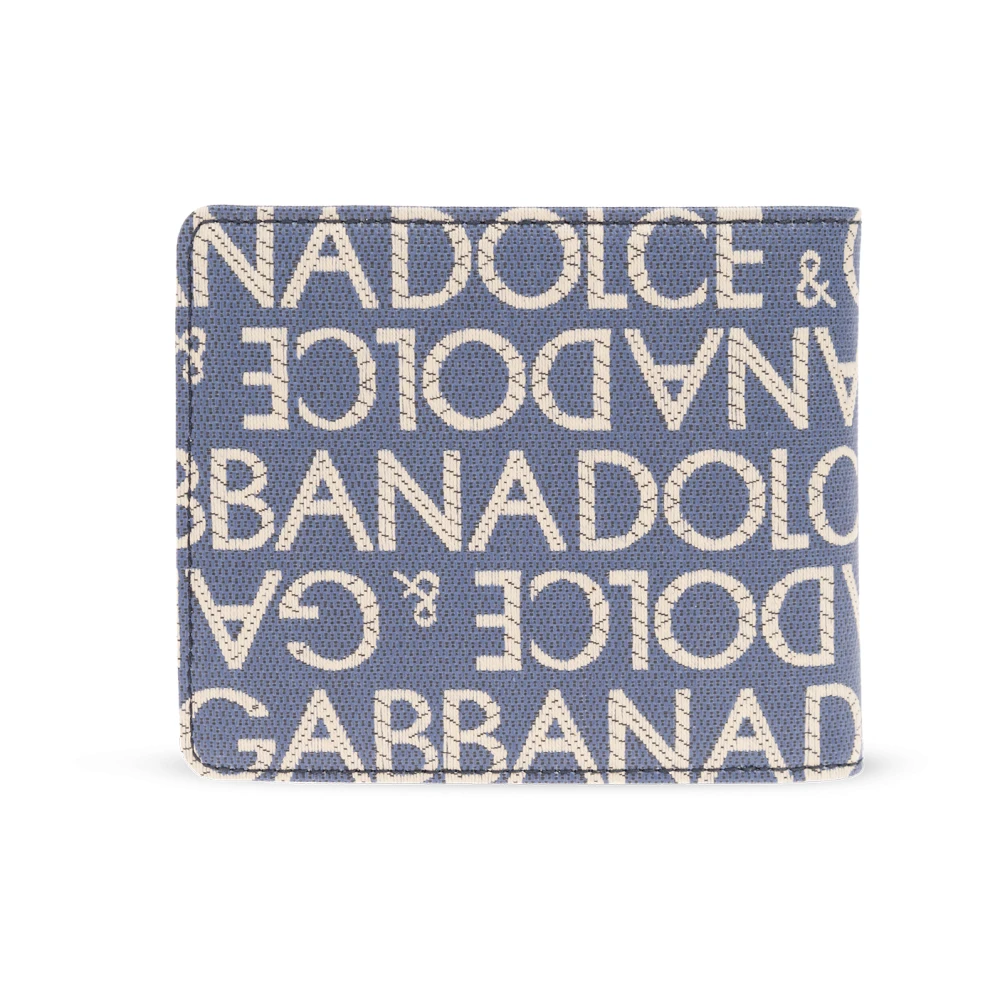 Dolce & Gabbana Opvouwbare portemonnee Blue Heren
