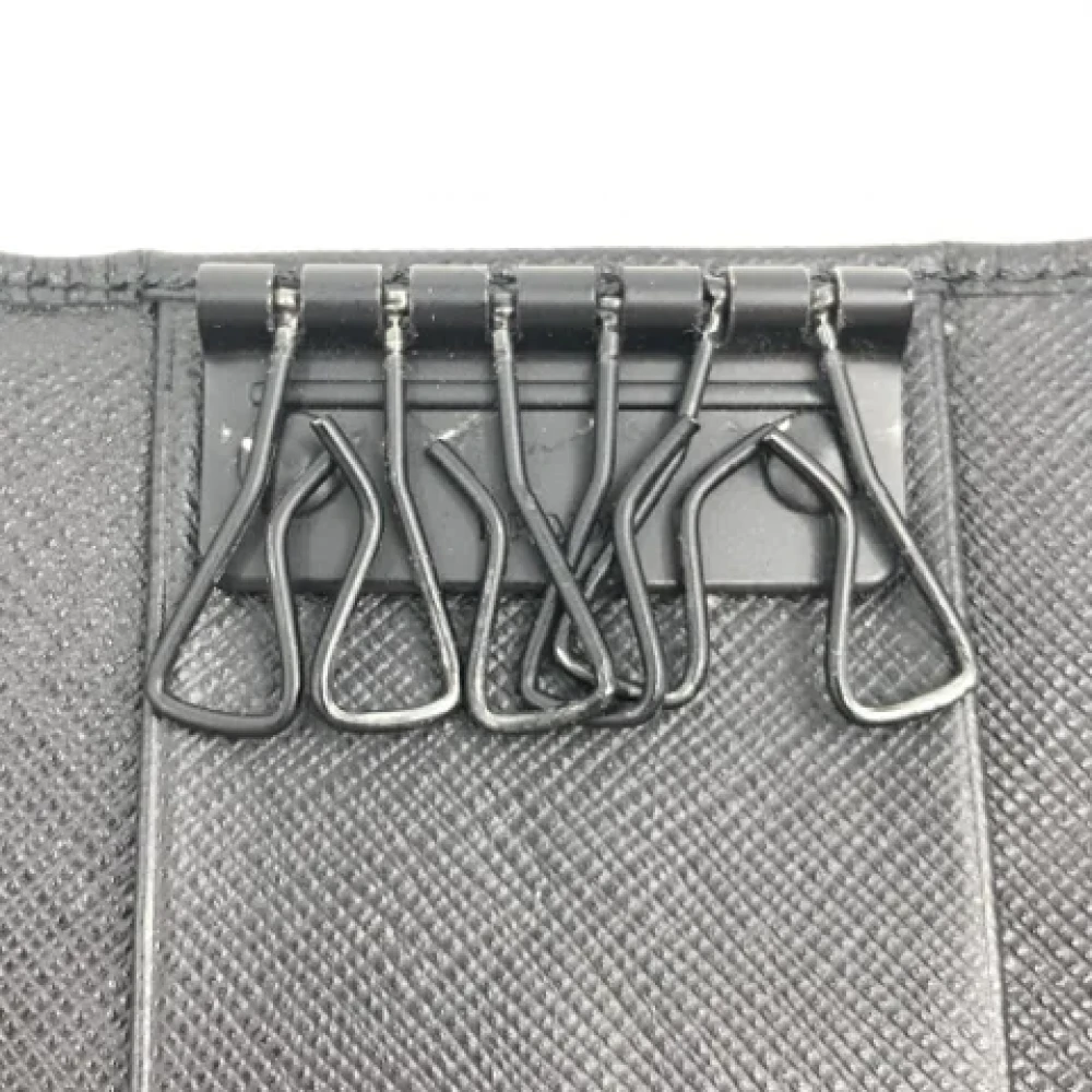 Prada Vintage Pre-owned Nylon key-holders Black Dames