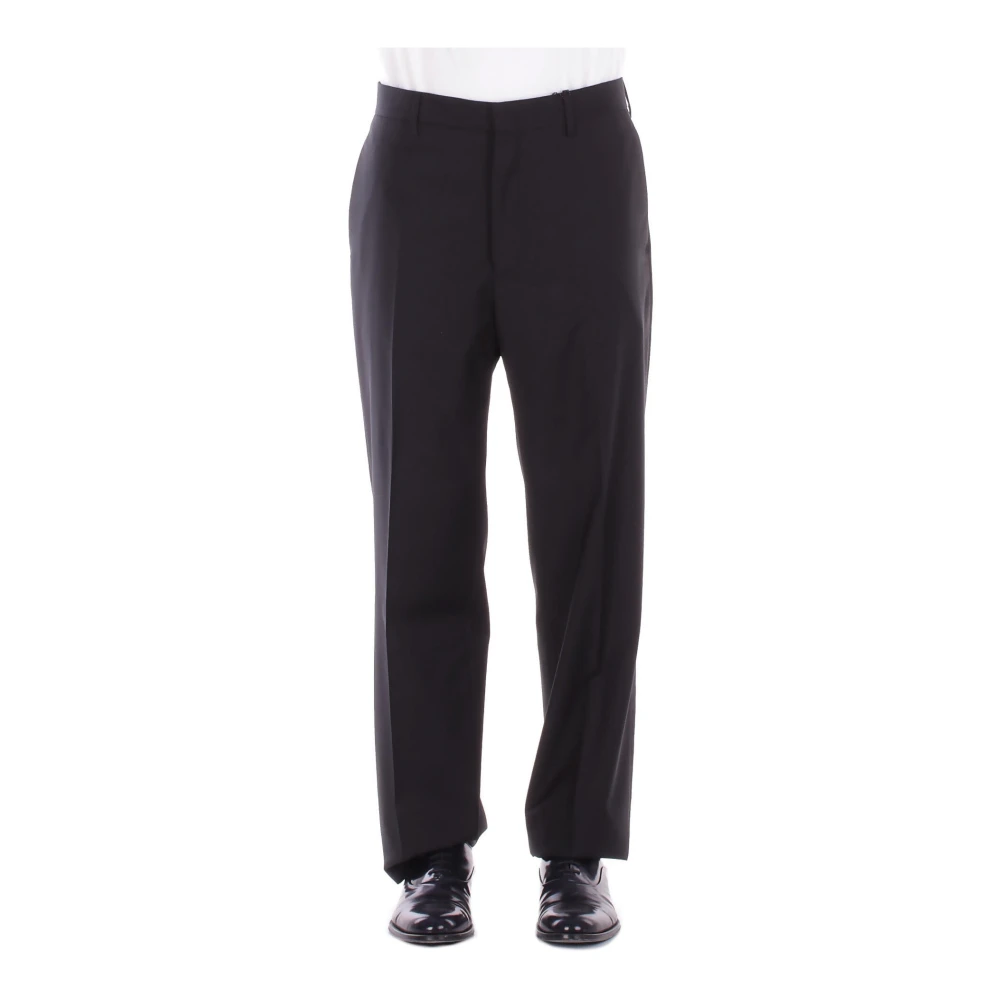 Tagliatore Men's Black Suit Trousers, M, P-Nat Trousers