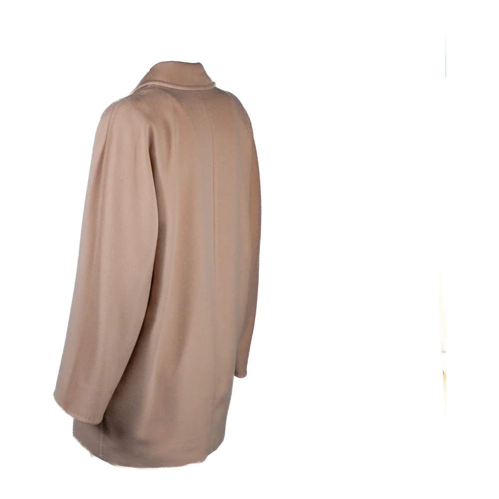 Max Mara Roze Winterjas Elegant Stijl Pink Dames