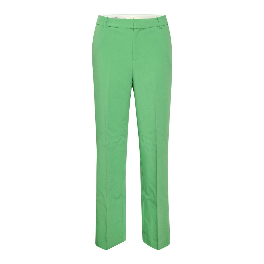 Part Two Green Wide Trousers, Female, Xs, Briar Stylish Pa
