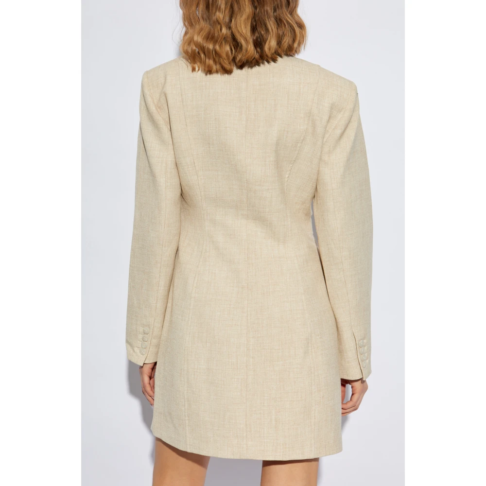 Gestuz Blazer met zakken Beige Dames