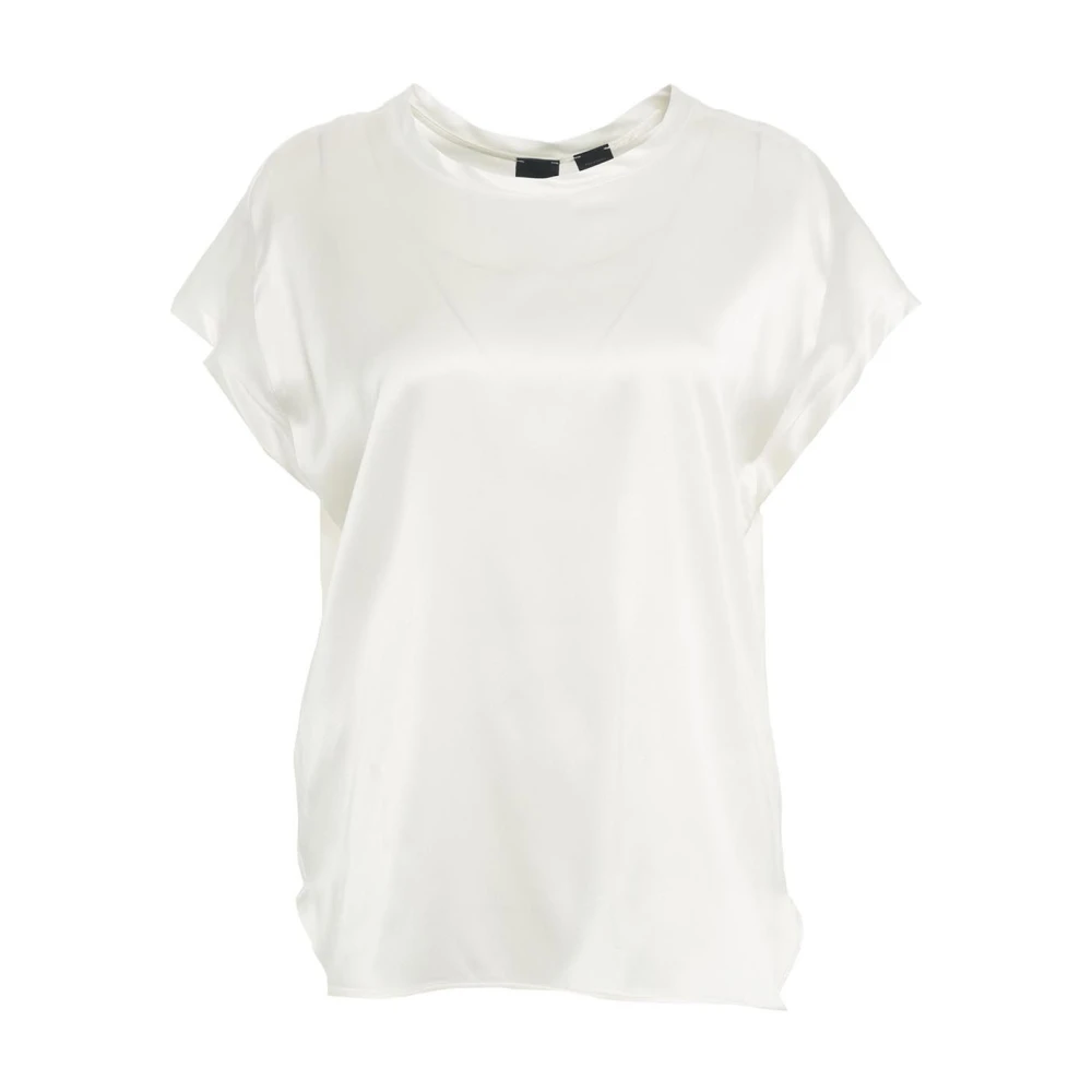 Pinko Witte T-shirts Polos voor Dames White Dames