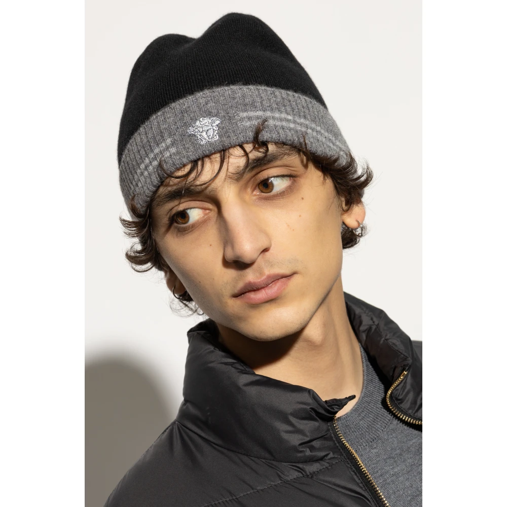 Versace Kasjmiermuts Black Heren