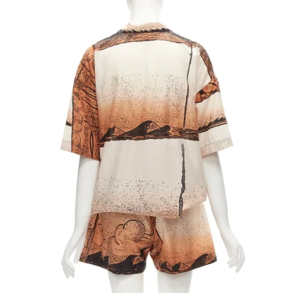 Issey Miyake Pre-owned Cotton tops Brown Dames