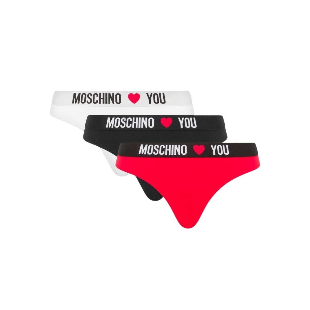 Moschino Women's Set Of 3 Stretch Cotton Jersey Briefs