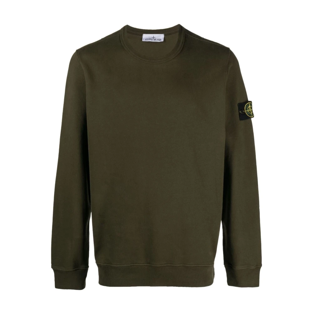 Garment Dyed Crewneck Sweatshirt i Olivengrøn