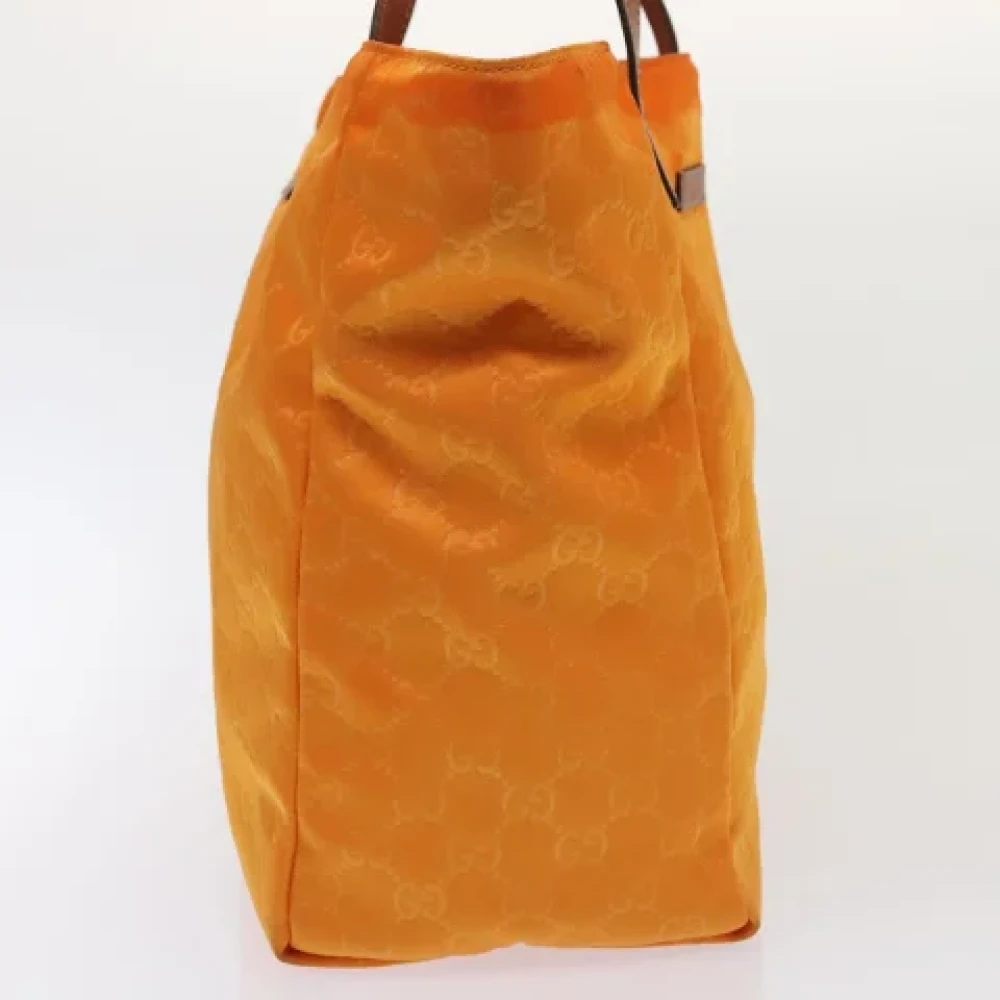 Gucci Vintage Pre-owned Nylon totes Orange Dames