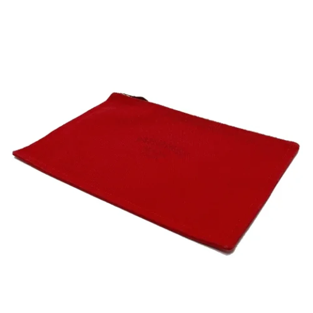 Hermès Vintage Pre-owned Cotton pouches Red Dames