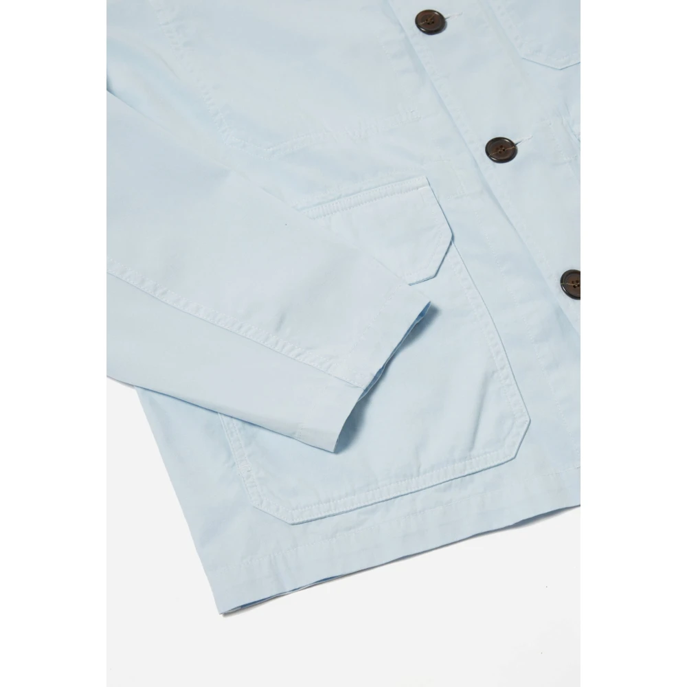 Universal Works Canvas Utility Jacket Blue Heren