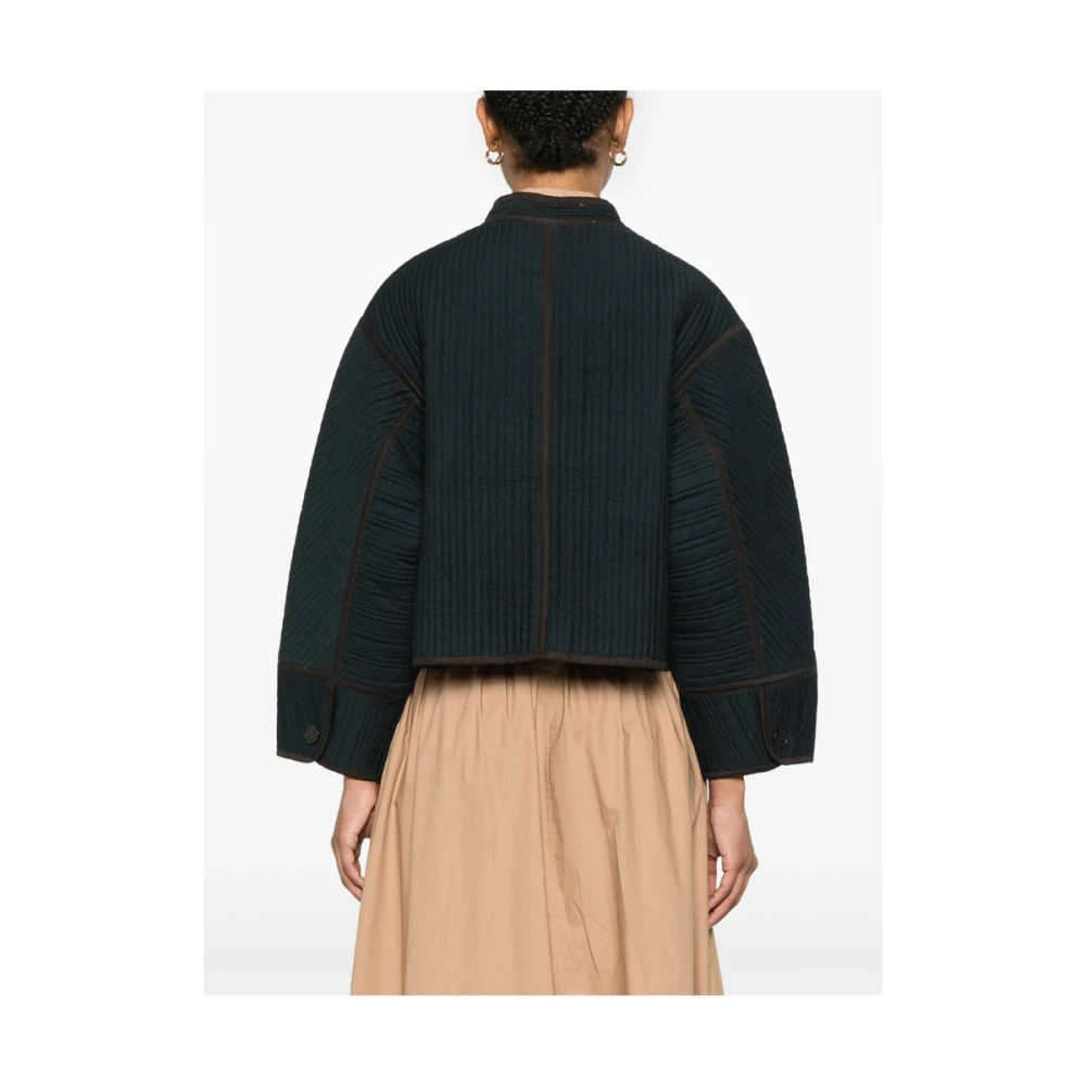 Soeur Navy Blue Crew Neck Buitenkleding Blue Dames