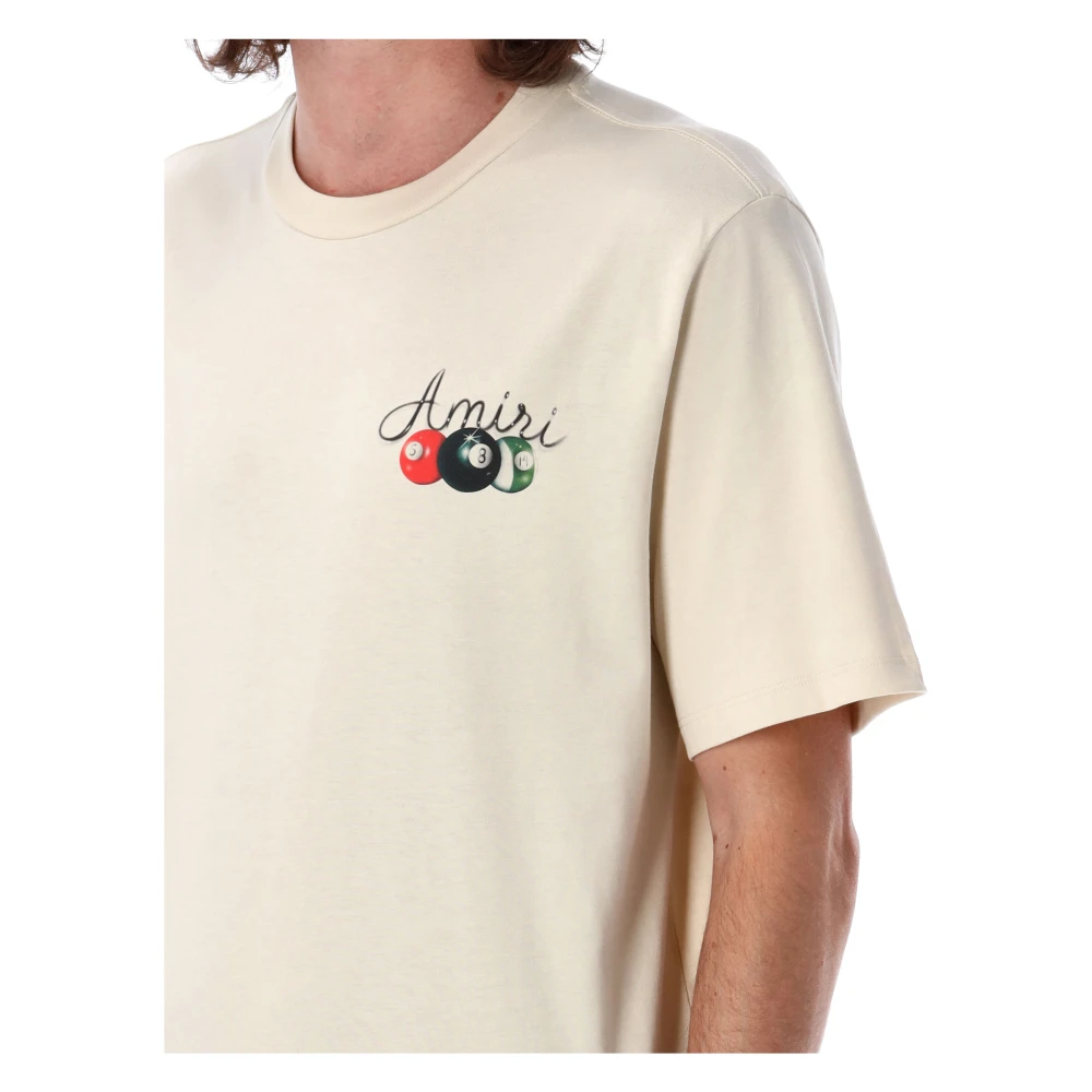 Amiri Pool Cue T-shirt Beige Heren