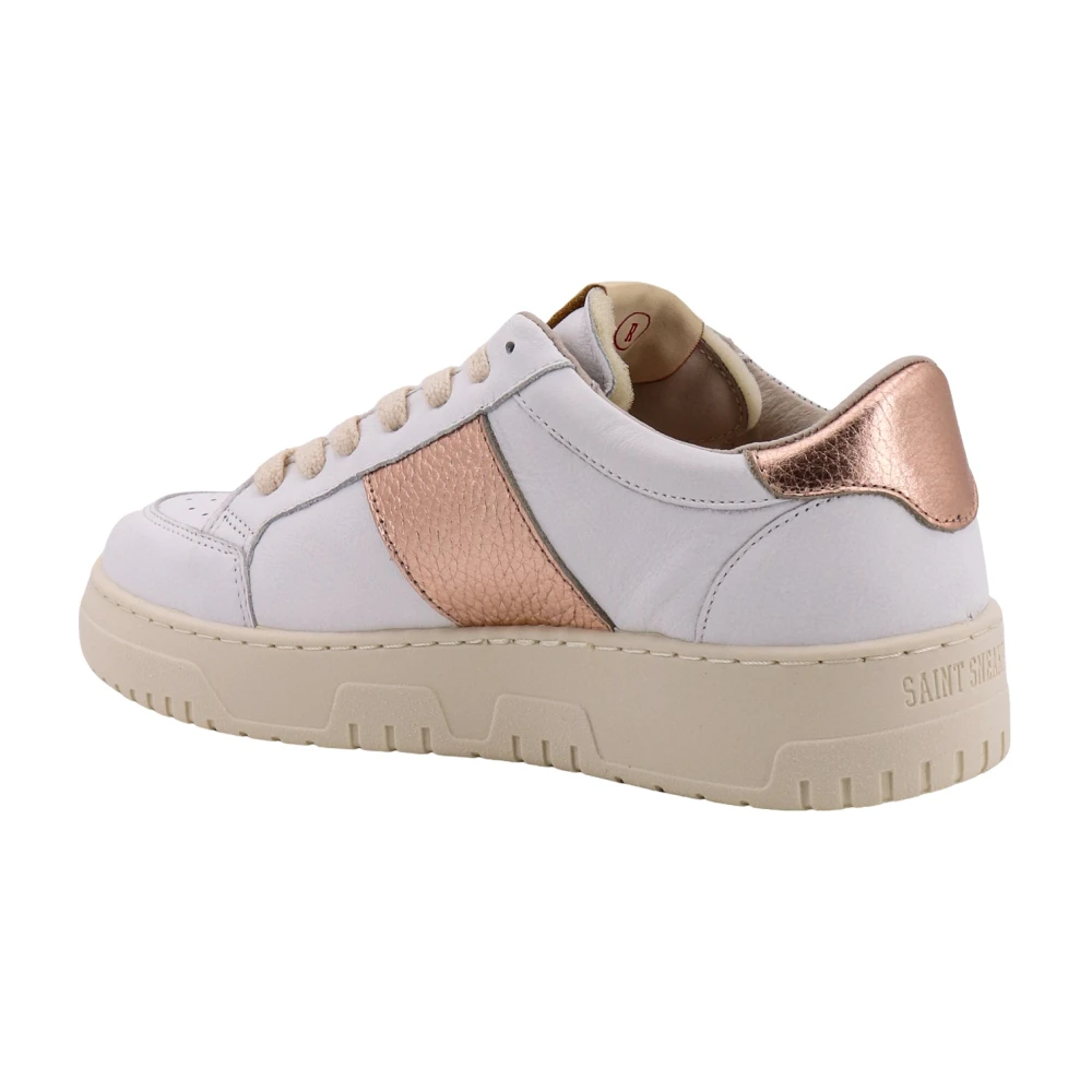 Saint Sneakers Gelamineerde leren sneakers White Dames