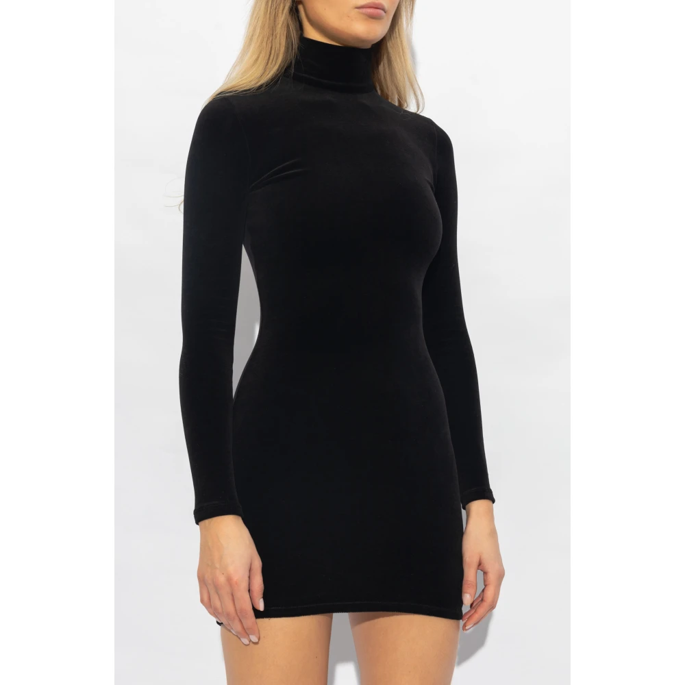 Balenciaga Mini fluwelen jurk Black Dames