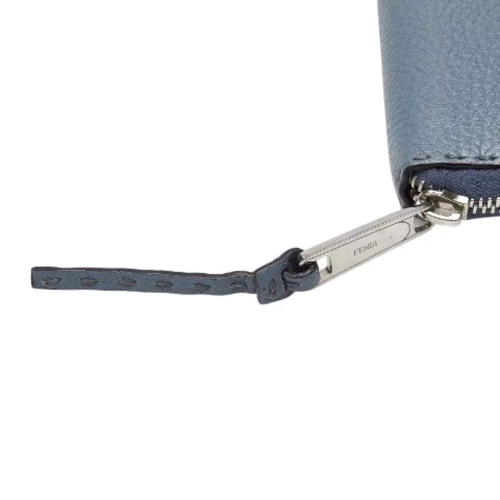 Fendi Vintage Pre-owned Leather wallets Blue Dames