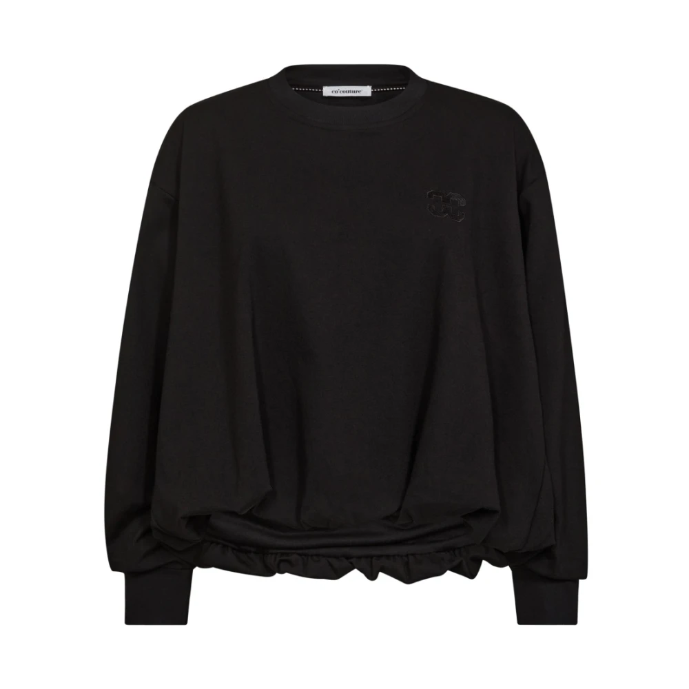 Co'Couture Ballon Monty Sweater Black Dames