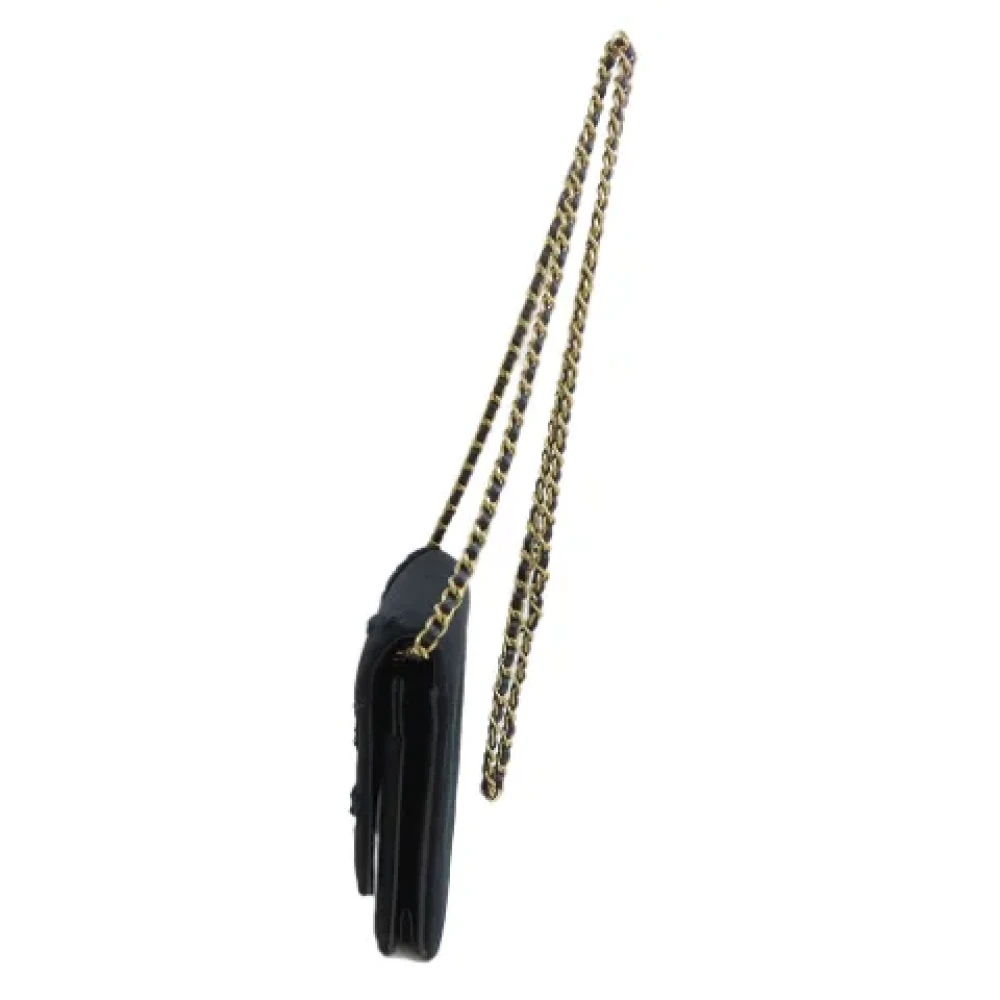 Chanel Vintage Pre-owned Canvas wallets Black Dames