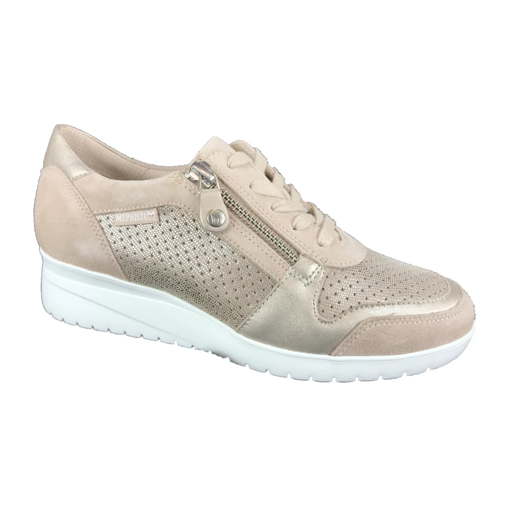 Mephisto Stijlvolle Sneakers Iasmina Dames Schoenen Beige