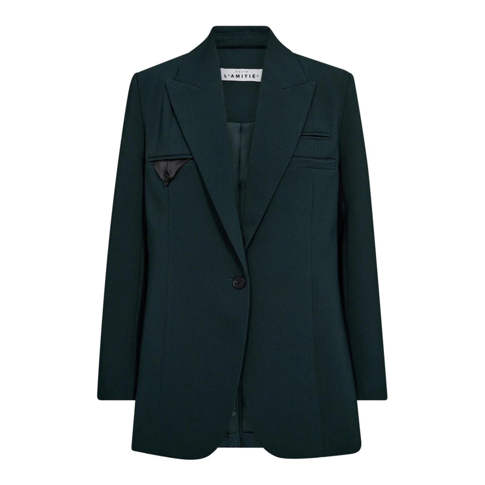 Haute L'amitié Women's Green Emerald Single Blazer - Blazers - Xs - Jackets