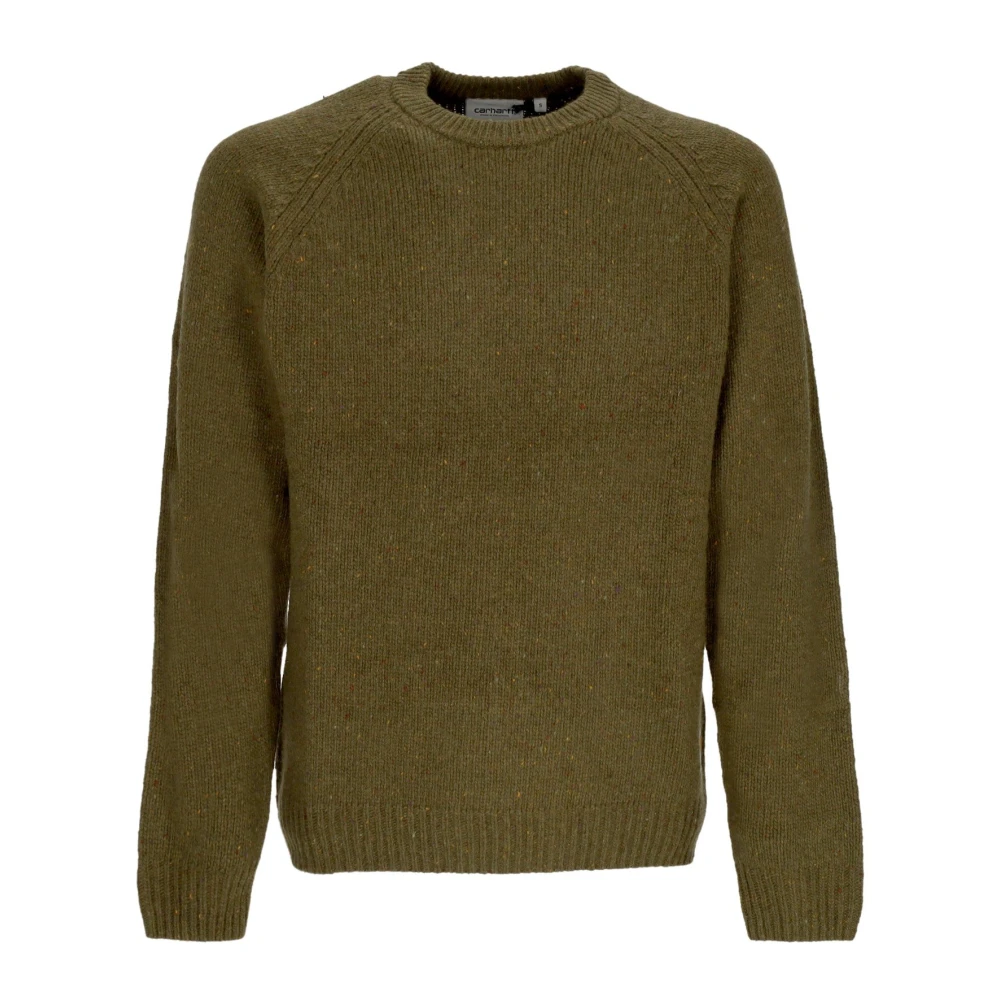 Carhartt WIP Anglistic Sweater Speckled Highland Green Heren