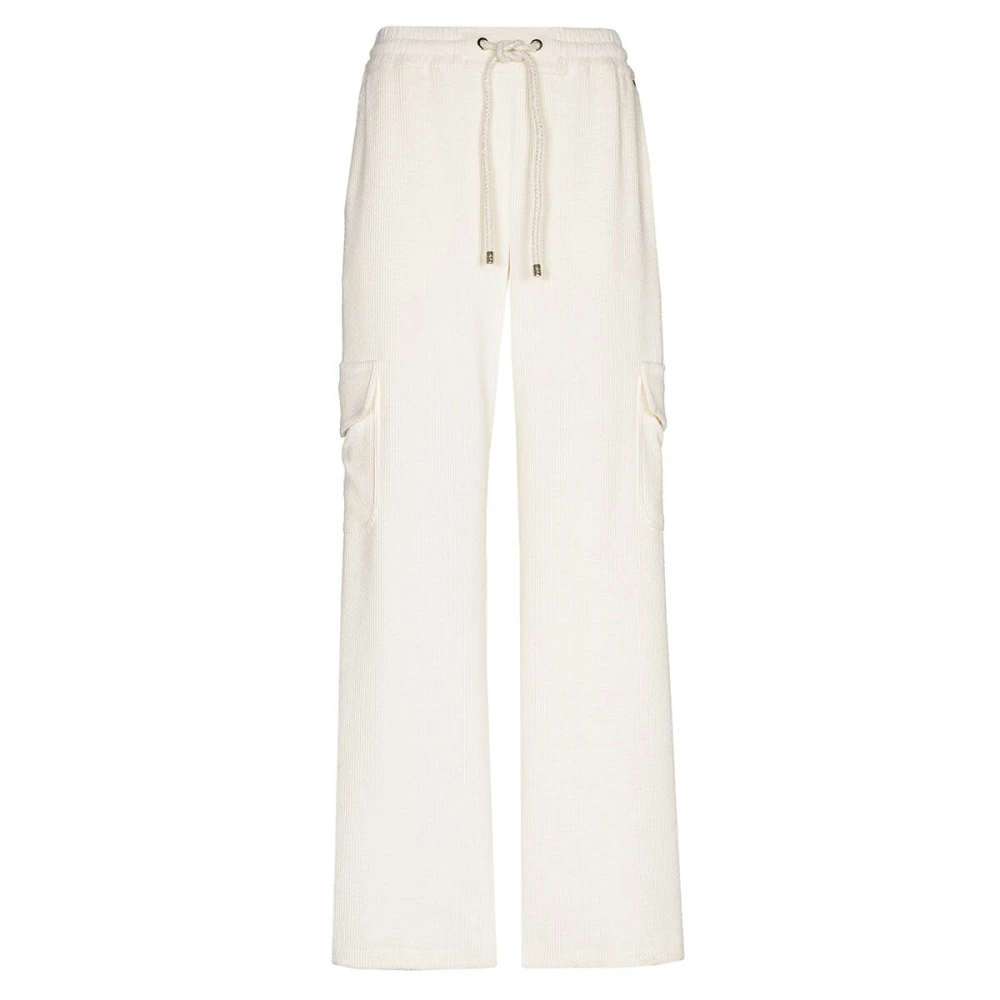 Caroline Biss Ribfluweel Comfort Broek White Dames