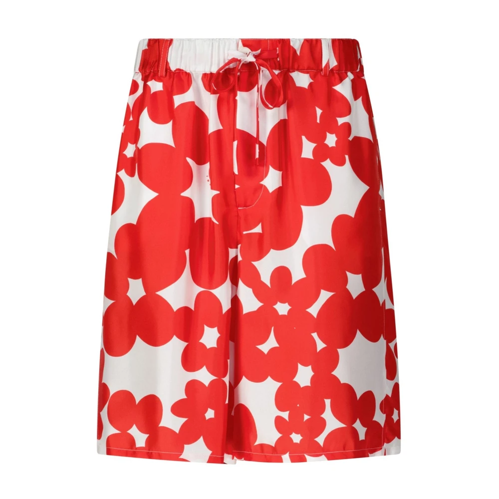 Marni Casual elastische taille shorts Red Heren