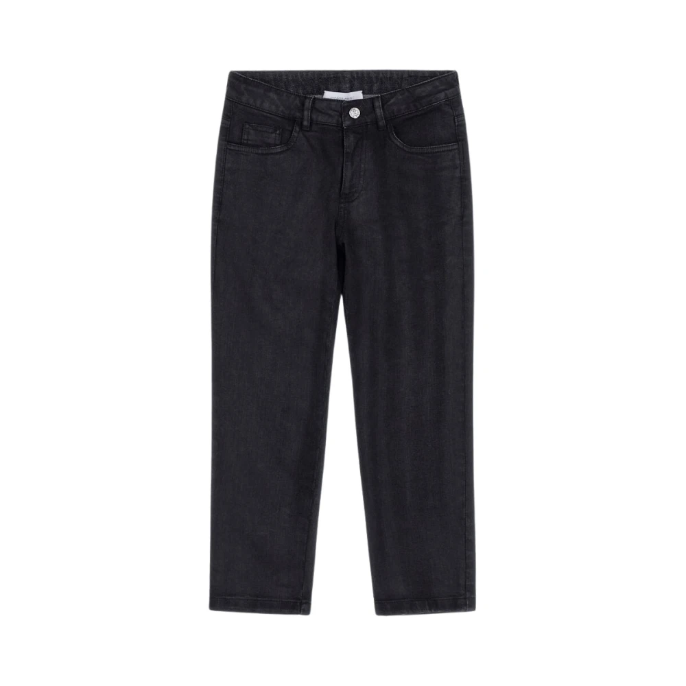 Roberto Cavalli Black Jeans, Male, 8 Y, Logo Jeans Made In Italy