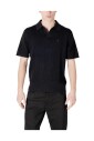 polo-en-coton-noir-linear