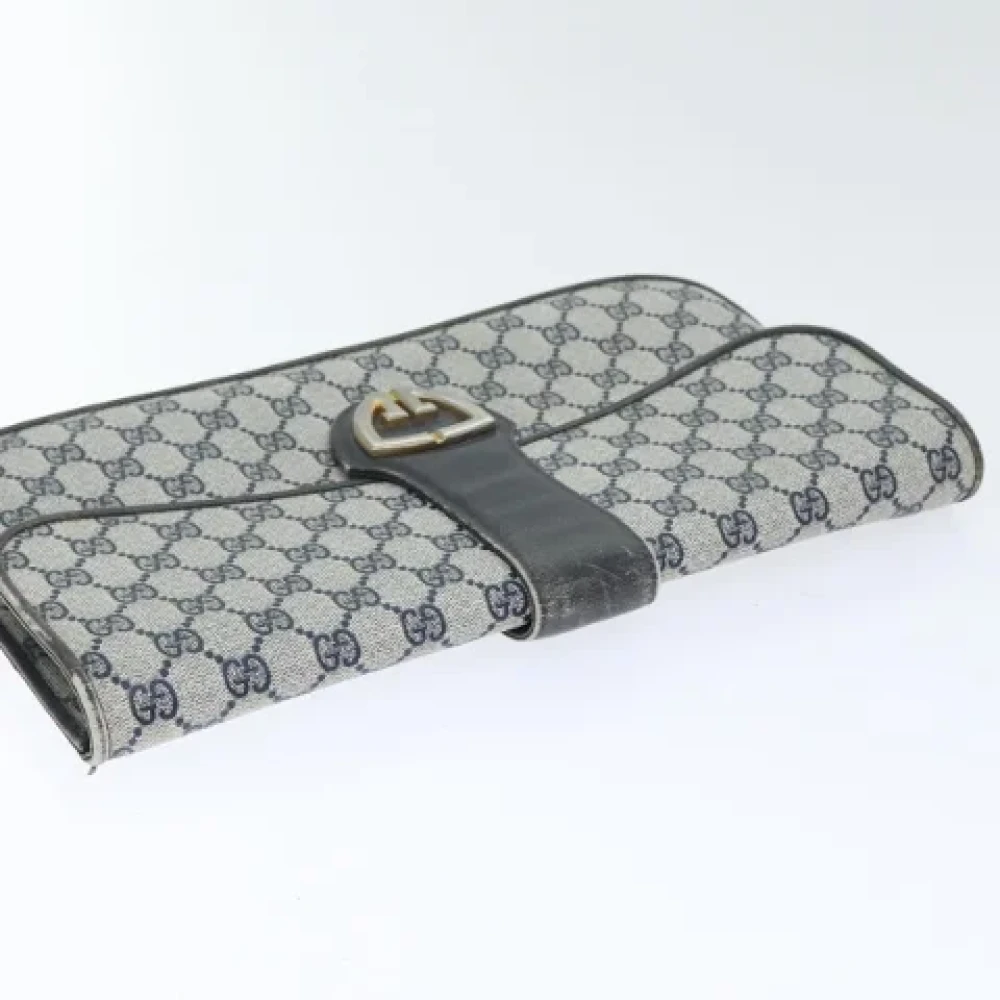 Gucci Vintage Pre-owned Leather clutches Blue Dames