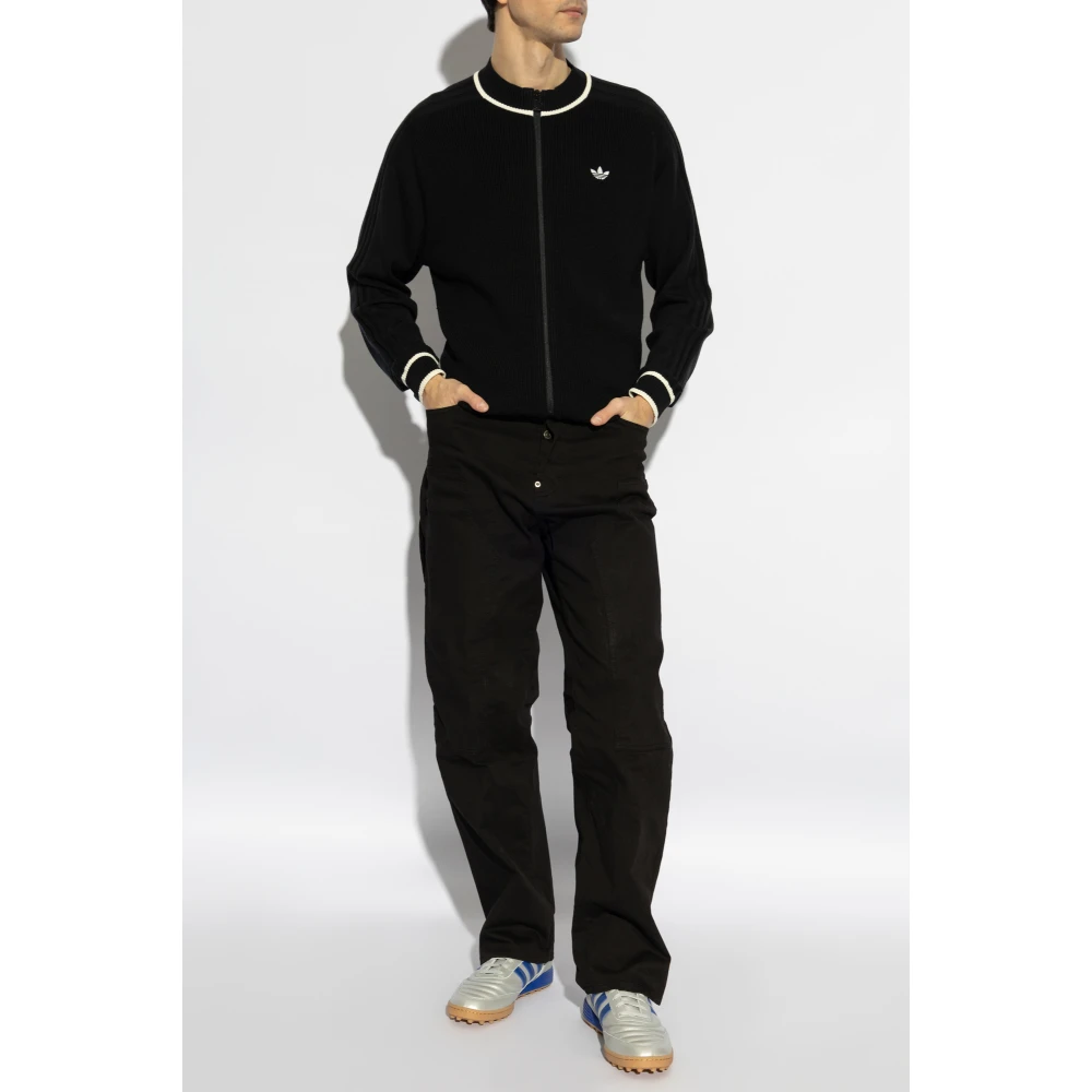 adidas Originals Wollen vest Black Heren
