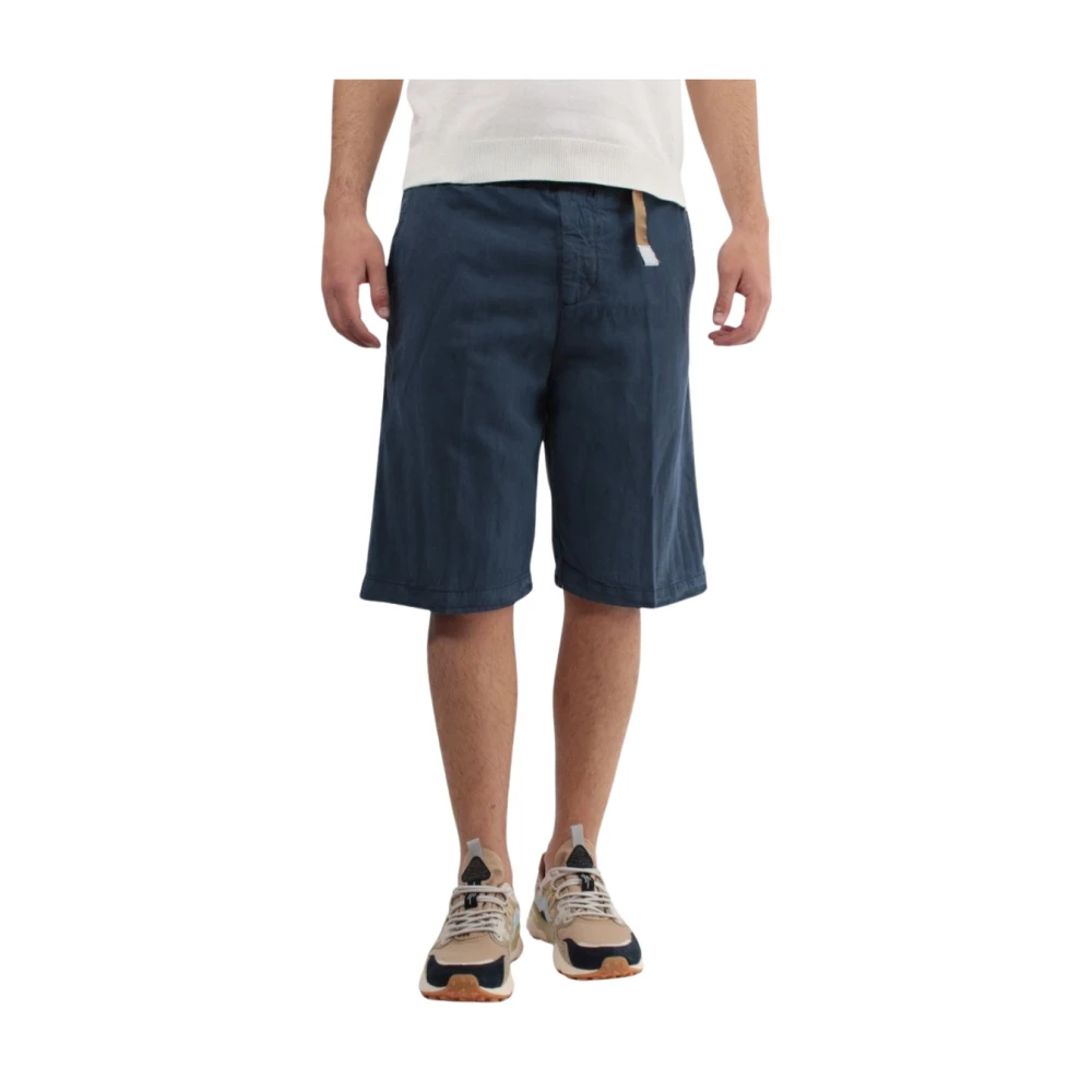 White Sand Blauwe Bermuda Shorts Regular Fit Blue Heren