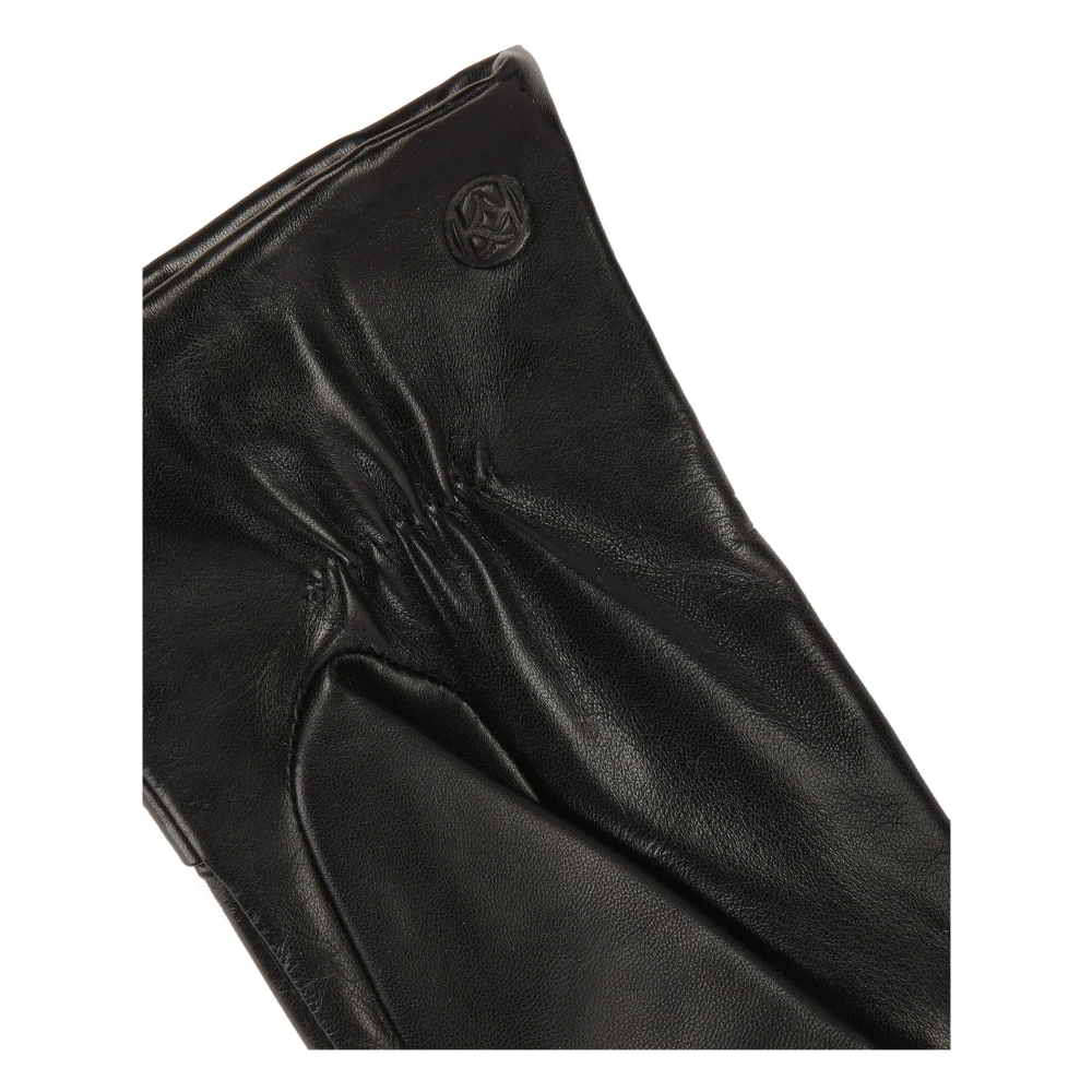 Kazar Elegante zwarte handschoenen met een decoratieve knoop Black Dames