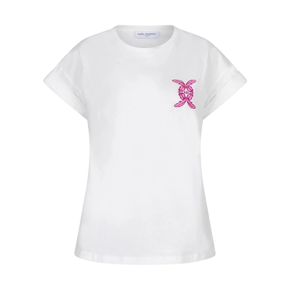 Lofty Manner Luca T-shirt White Dames