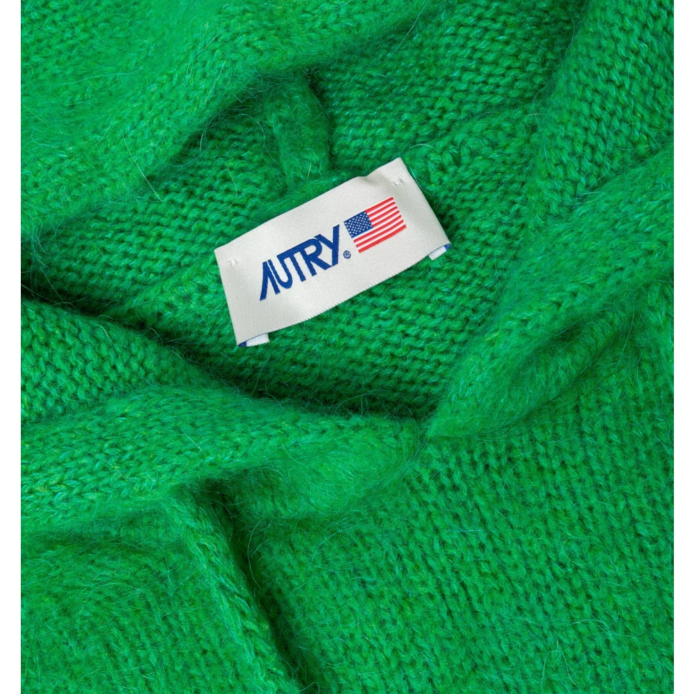 Autry Gebreide hoodie Green Heren