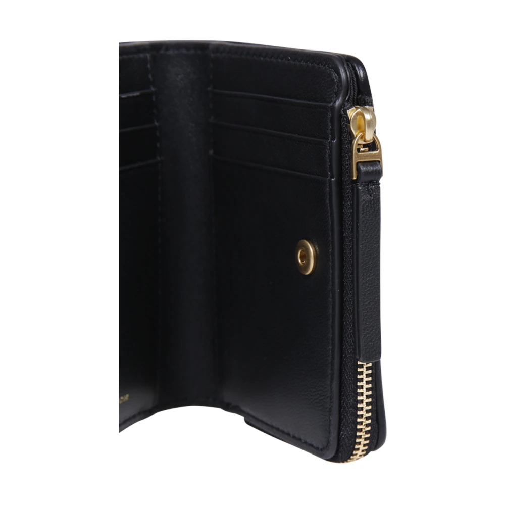 TORY BURCH Chevron Bi-Fold Portemonnee Black Dames