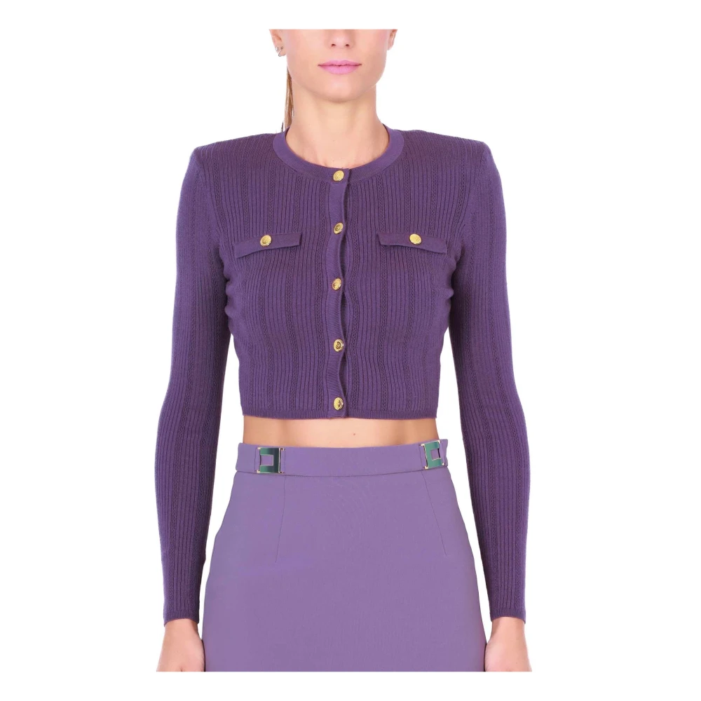 Knitwear > Cardigans - - Elisabetta Franchi - Modalova